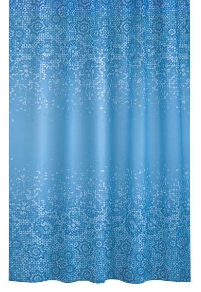 BELLATEX Koupelnové závěsy Mozaika modrá 180x200 cm
