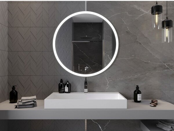 Mexen Oro koupelnové zrcadlo podsvícené, kulaté 90 cm, LED 6000K, proti zamlžení - 9824-090-090-611-00