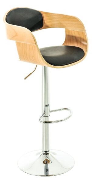 Barová židle King, dřevo natur - Černá