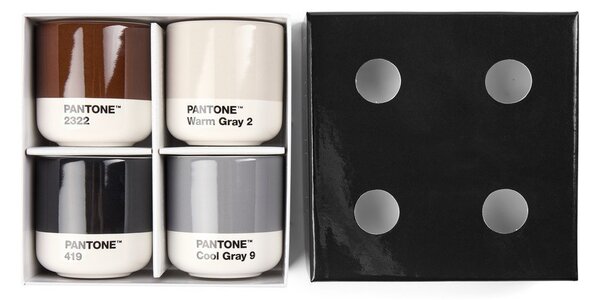 Porcelánové šálky v sadě 4 ks na espresso 100 ml Macchiato – Pantone