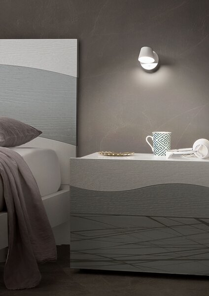 Redo 01-1738 Shaker, bílé nástěnné nastavitelné svítidlo s vypínačem LED 6W 3000K, průměr 11cm