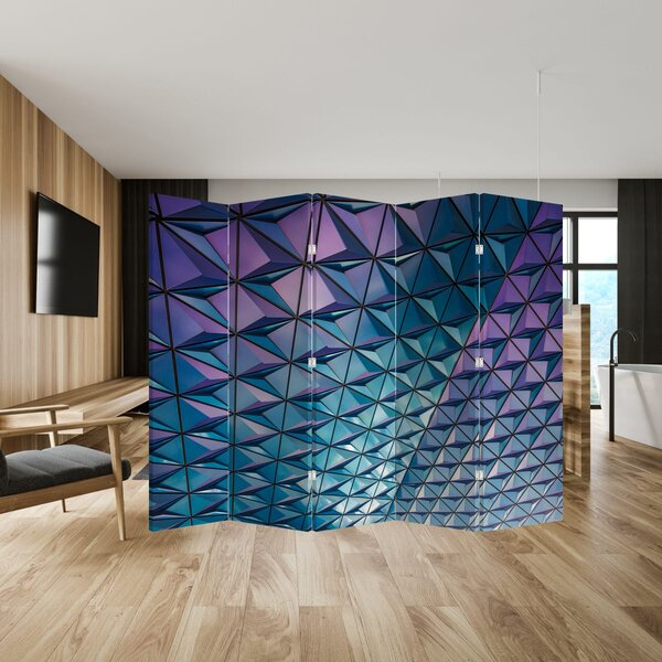 Paraván - Barevná struktura (210x170 cm)