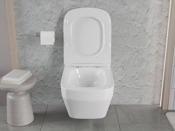 Mexen Riva WC mísa Rimless Tornado, bílá lesk - 3363XX00T