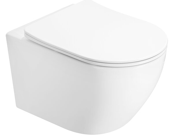 Mexen Lena 2.0 WC mísa Rimless se sklápěcí slim sedátkem, duroplast, bílý lesk - 3022L4000