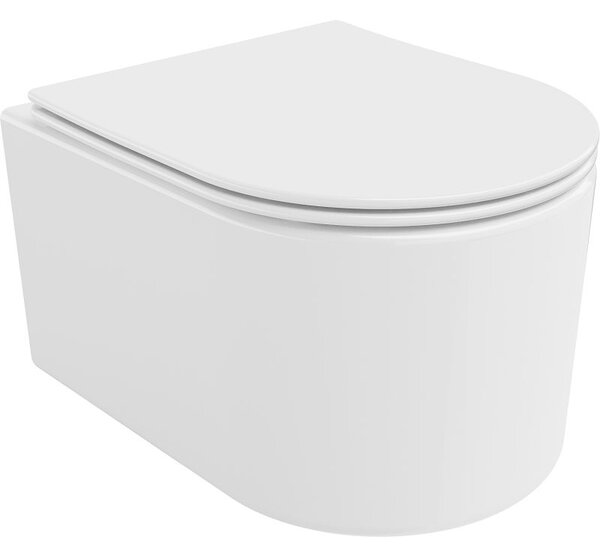 Mexen Sofia WC mísa Rimless Tornado se sedátkem Soft-Close slim, duroplast, bílá lesk - 30540400T