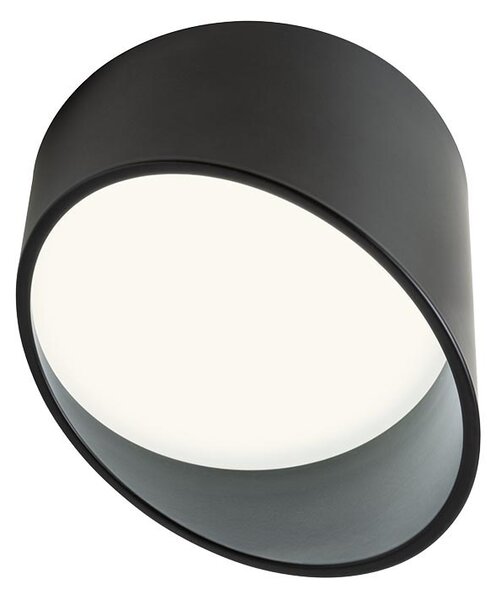 Redo 01-1630 Uto, černé stropní svítidlo LED 6W 3000K, průměr 14cm