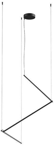 Redo 01-2799 Stick, závěsné svítidlo LED 36W 3000K, stmívatelné, černá, délka 3x86cm