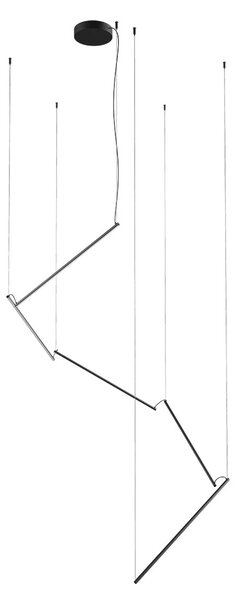 Redo 01-2801 Stick, závěsné svítidlo LED 48W 3000K, stmívatelné, černá, délka 5x86cm