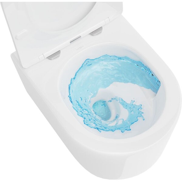 Mexen Sofia WC mísa Rimless Tornado se sedátkem Soft-Close slim, duroplast, bílá lesk - 30540400T