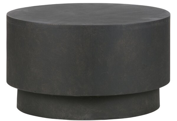 Hoorns Tmavě hnědý kulatý konferenční stolek James 60 cm