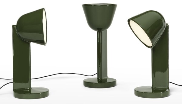 Flos F1634039 Céramique Down, zelená keramická lampa se stmívačem, 1x8W E27, výška 48,9cm