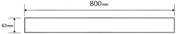 Mexen M08 kryt na nerezový žlab 80 cm, černá, 1725080