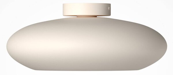 Maytoni LED stropní svítidlo Aros, bílé, Ø 40 cm, kov, 3 000 K, Bílá / opál, Obývací pokoj / jídelna, Hliník
