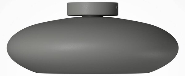 Maytoni LED stropní svítidlo Aros, tmavě šedé, Ø 40 cm, kov, 3 000 K, Hliník / šedá / zinek, Obývací pokoj / jídelna, Hliník