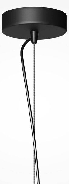 Maytoni Závěsné světlo BASIC TEXTURE, černé, Ø 12 cm, mramor, GU10, stmívatelný, Černá, Obývací pokoj / jídelna, Kámen, Moderní, Koule
