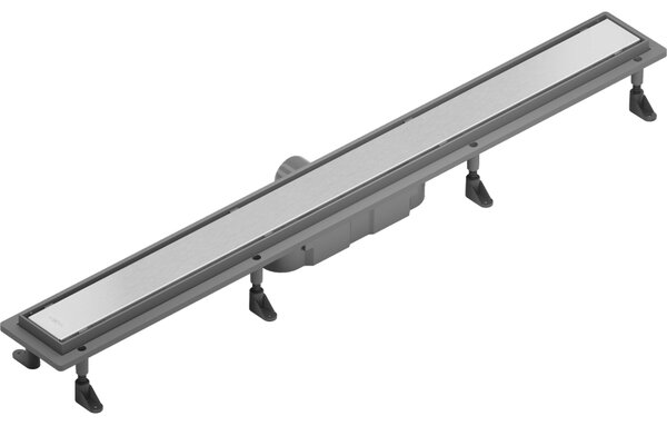Mexen Flat ABS, sprchový odtokový žlab 2v1 60 cm, broušená ocel, 1069060