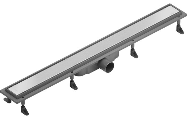 Mexen Flat ABS, sprchový odtokový žlab 2v1 60 cm, broušená ocel, 1069060
