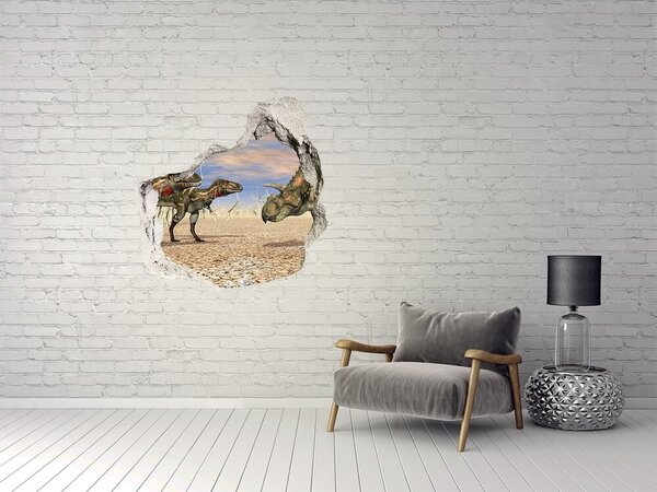Díra 3D fototapeta nálepka Dinozaury nd-p-119267446