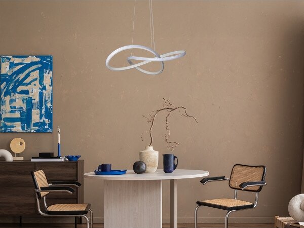LED Stmívatelný lustr na lanku LED/65W/230V 3000-6500K + dálkové ovládání