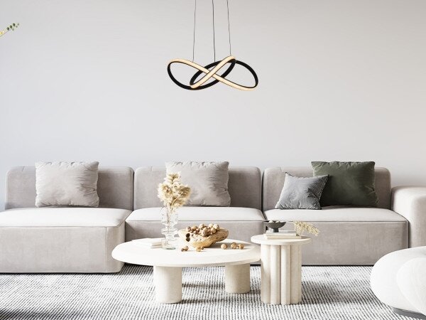 LED Stmívatelný lustr na lanku LED/65W/230V 3000-6500K + dálkové ovládání