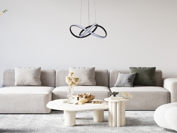 LED Stmívatelný lustr na lanku LED/65W/230V 3000-6500K + dálkové ovládání