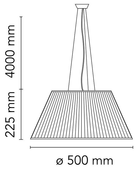 Flos F0003000 Romeo Moon S2, designové závěsné svítidlo, 1x150W E27, prům. 50cm