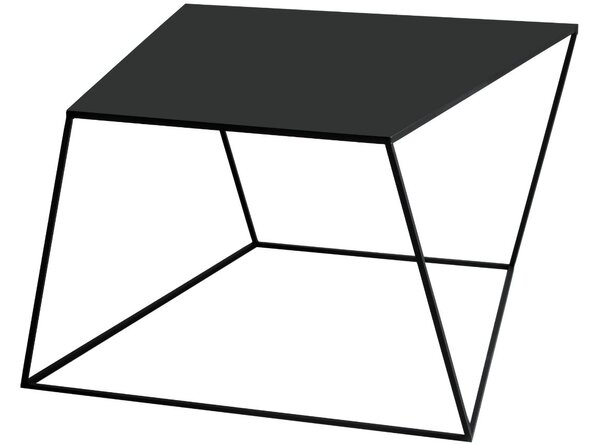 Nordic Design Černý kovový konferenční stolek Nara 80x80 cm
