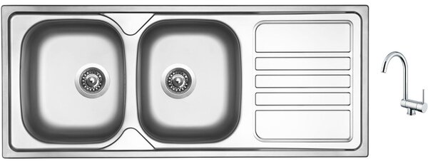 Set Sinks OKIO 1200 DUO V matný + baterie Sinks MIX WINDOW W