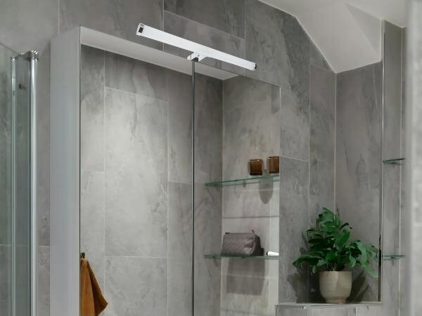 LED Koupelnové osvětlení zrcadla LED/10W/230V 45 cm IP44 lesklý chrom