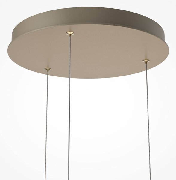 Maytoni Závěsné světlo SCALA, hnědá/bronzová, Ø 40 cm, 3žárovková, stmívatelné, skleněná, stmívatelný, Hnědá / rez, Obývací pokoj / jídelna, Sklo, Moderní