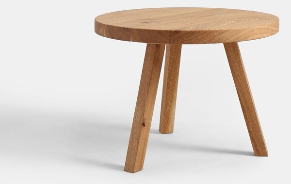 Nordic Design Přírodní masivní konferenční stůl Tre Ø 60 cm
