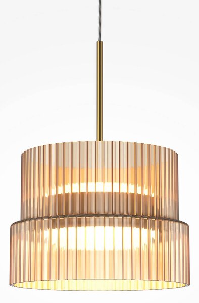 Maytoni Závěsné světlo SCALA, hnědé/bronzové, Ø 15 cm, sklo, stmívatelné, stmívatelný, Hnědá / rez, Obývací pokoj / jídelna, Sklo, Moderní