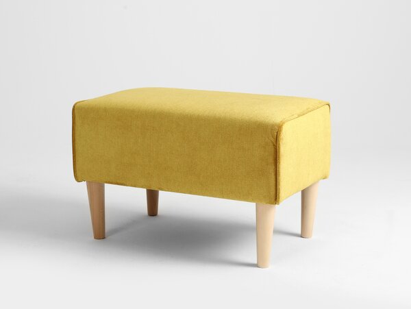 Nordic Design Žlutá látková podnožka Alta