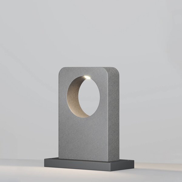 Maytoni LED osvětlení cesty BETONE, výška 49 cm, šedé, cementové, IP65, Hliník / šedá / zinek, Beton, Moderní