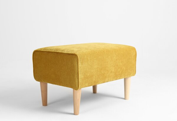 Nordic Design Žlutá látková podnožka Alta