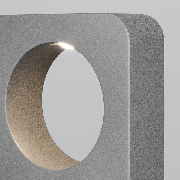 Maytoni LED osvětlení cesty BETONE, výška 49 cm, šedé, cementové, IP65, Hliník / šedá / zinek, Beton, Moderní
