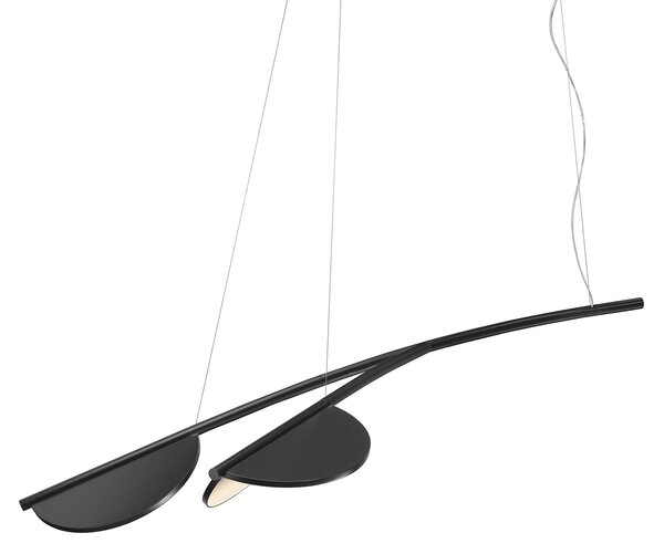 Flos F0442033 Almendra S2 Y Short, závěsné svítidlo, antracitová, 30W 2700K stmívatelné, 132cm