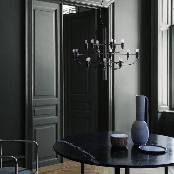 Flos A1352031 2097-18, luxusní matně černý lustr, 18x15W E14 čirá, prům. 69cm, výška 51cm