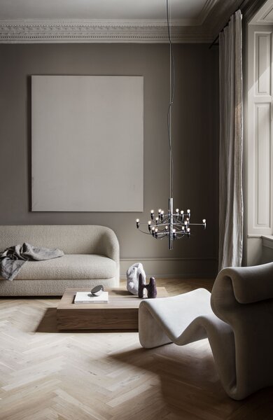 Flos A1352057 2097-18, luxusní chromový lustr, 18x15W E14 čirá, prům. 69cm, výška 51cm