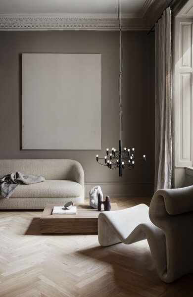 Flos A1352031 2097-18, luxusní matně černý lustr, 18x15W E14 čirá, prům. 69cm, výška 51cm