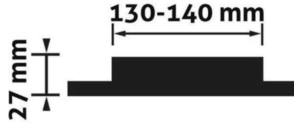 Vestavný LED panel 12W 1160lm, teplá, kruhový, 15cm