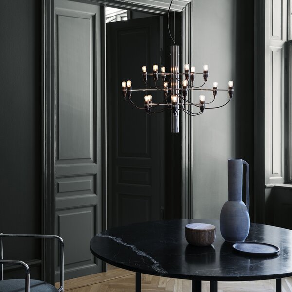 Flos A1352057 2097-18, luxusní chromový lustr, 18x15W E14 čirá, prům. 69cm, výška 51cm