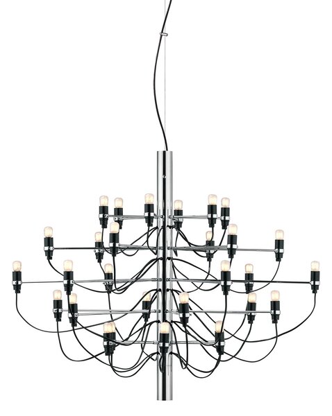 Flos A1401057 2097-30, luxusní chromový lustr, 30x15W E14 mléčná, prům. 88cm, výška 72cm