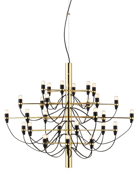 Flos A1401059 2097-30, luxusní mosazný lustr, 30x15W E14 mléčná, prům. 88cm, výška 72cm