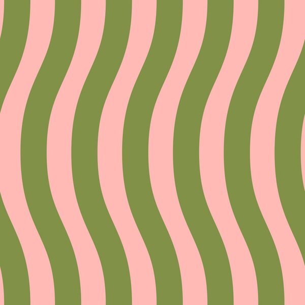 Tapeta s vlnitými pruhy, zeleno-růžová, 131610, Color Pop, Esta Home