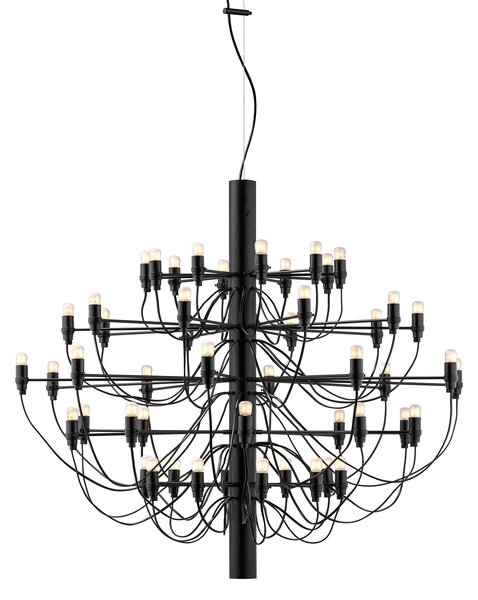 Flos A1501031 2097-50, luxusní matně černý lustr, 50x15W E14 mléčná, prům. 100cm, výška 88cm