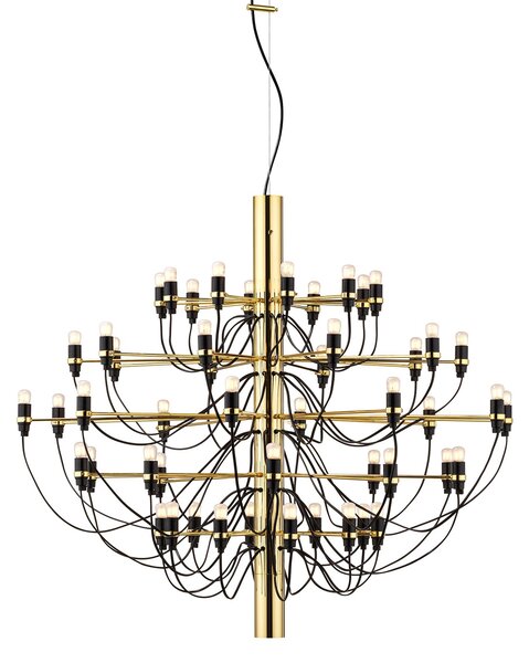 Flos A1501059 2097-50, luxusní mosazný lustr, 50x15W E14 mléčná, prům. 100cm, výška 88cm