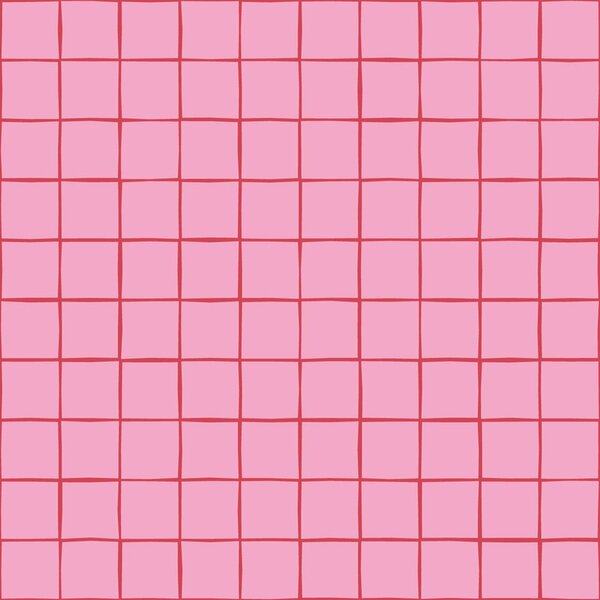 Tapeta s mřížkou, červená, růžová, 131597, Color Pop, Esta Home