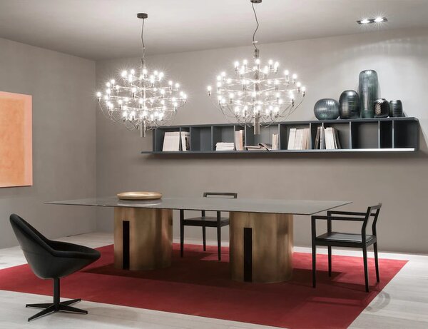 Flos A1502031 2097-50, luxusní matně černý lustr, 50x15W E14 čirá, prům. 100cm, výška 88cm