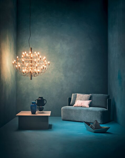 Flos A1502031 2097-50, luxusní matně černý lustr, 50x15W E14 čirá, prům. 100cm, výška 88cm